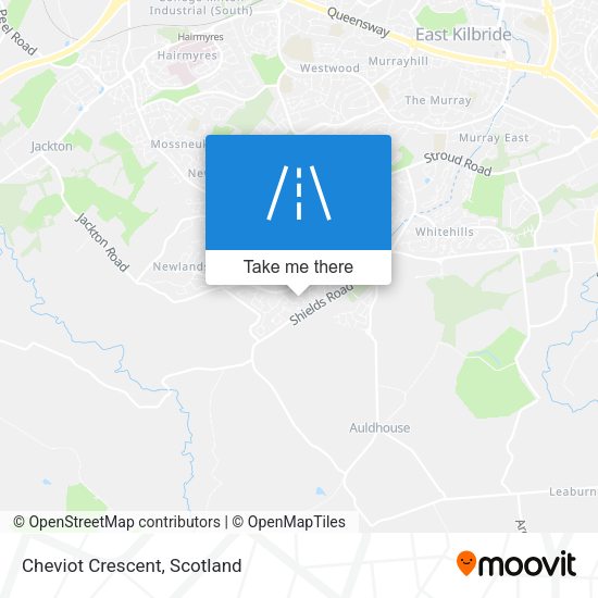 Cheviot Crescent map