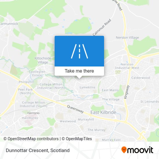 Dunnottar Crescent map