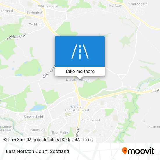 East Nerston Court map