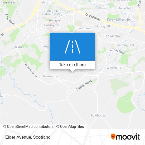 Eider Avenue map