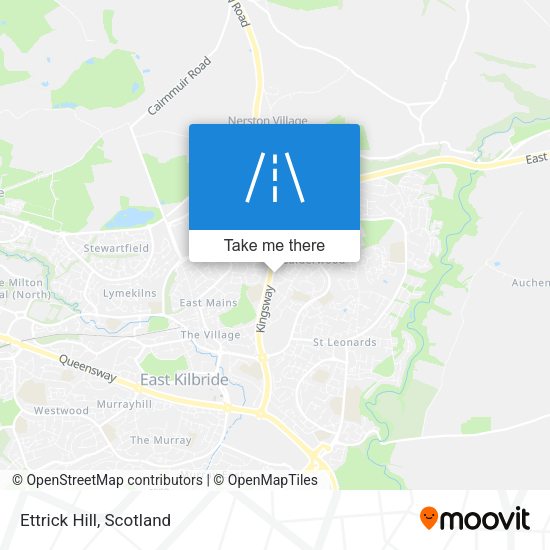 Ettrick Hill map