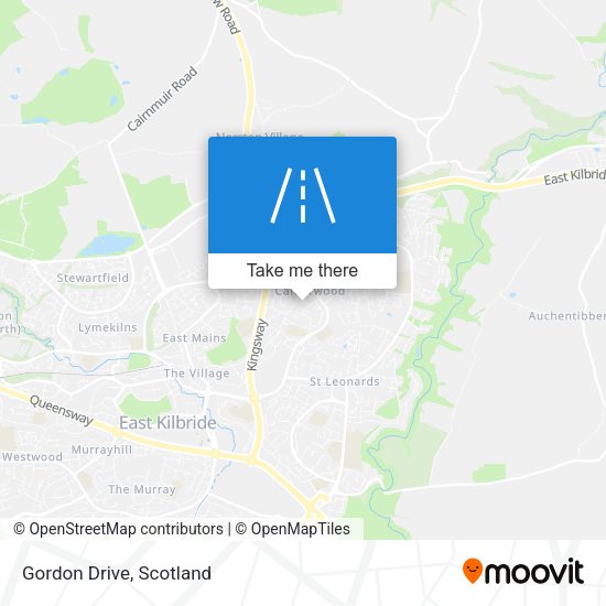 Gordon Drive map