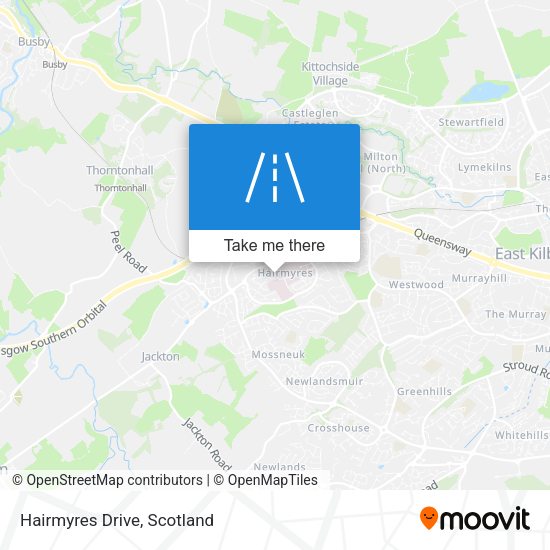 Hairmyres Drive map
