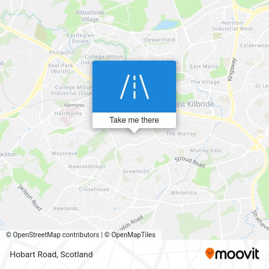 Hobart Road map