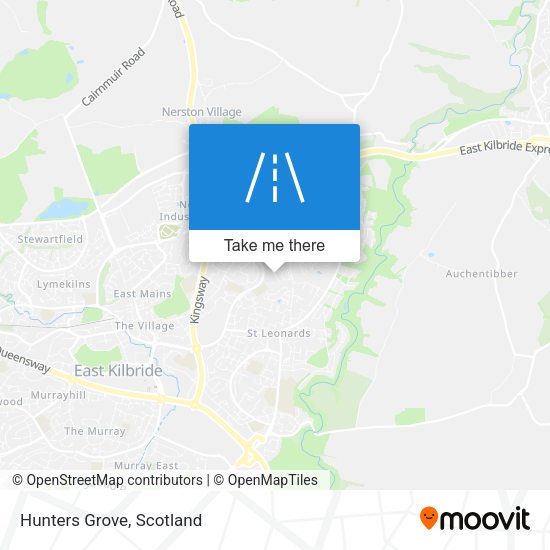 Hunters Grove map