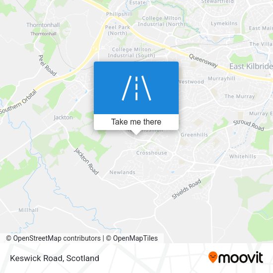 Keswick  Road map