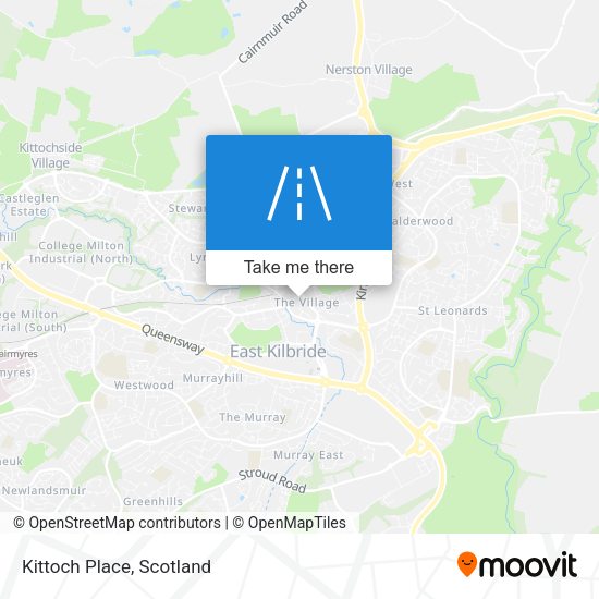 Kittoch Place map