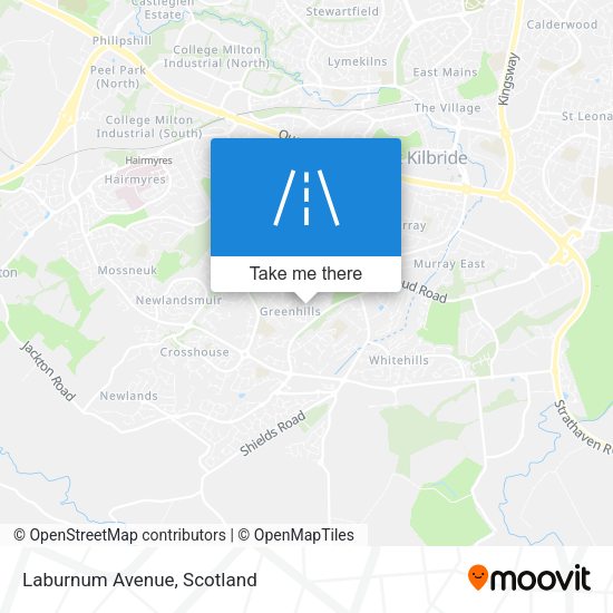 Laburnum Avenue map