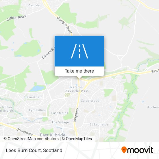 Lees Burn Court map
