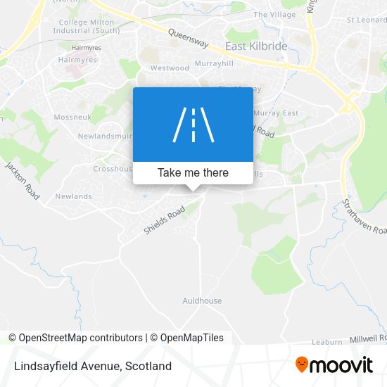 Lindsayfield Avenue map