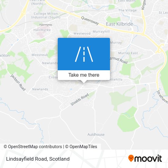 Lindsayfield Road map