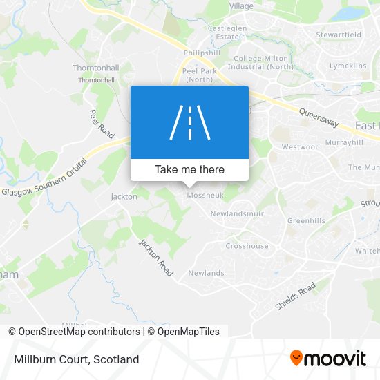 Millburn Court map