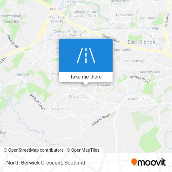 North Berwick Crescent map