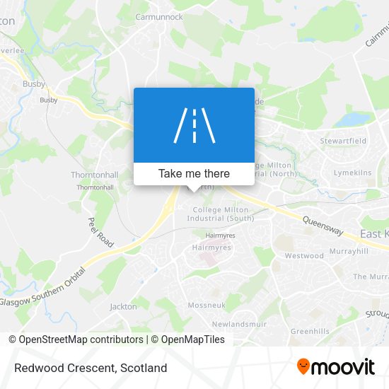 Redwood Crescent map