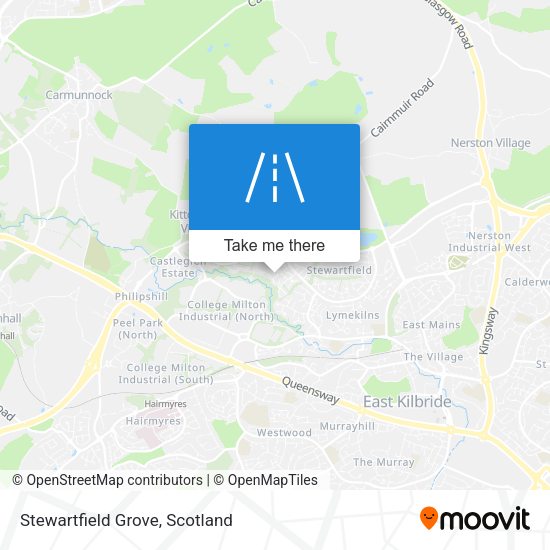 Stewartfield Grove map