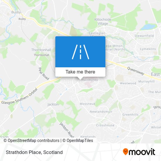 Strathdon Place map