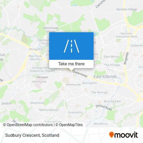 Sudbury Crescent map