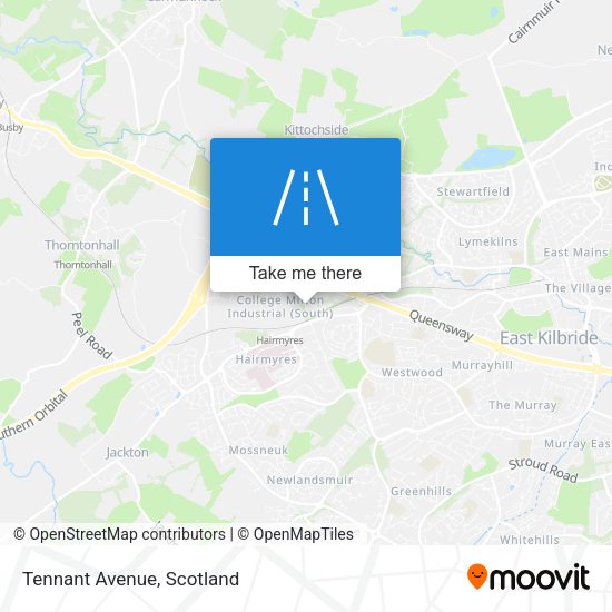 Tennant Avenue map