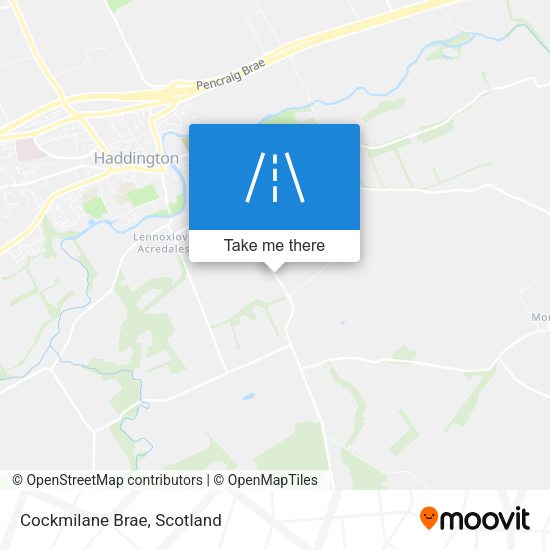 Cockmilane Brae map