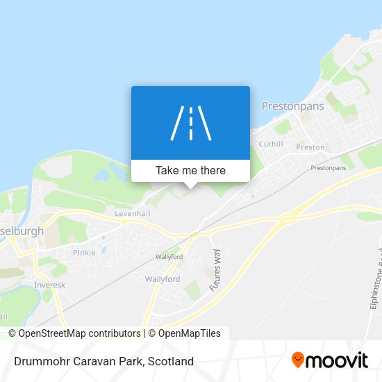 Drummohr Caravan Park map