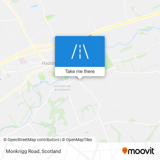 Monkrigg Road map