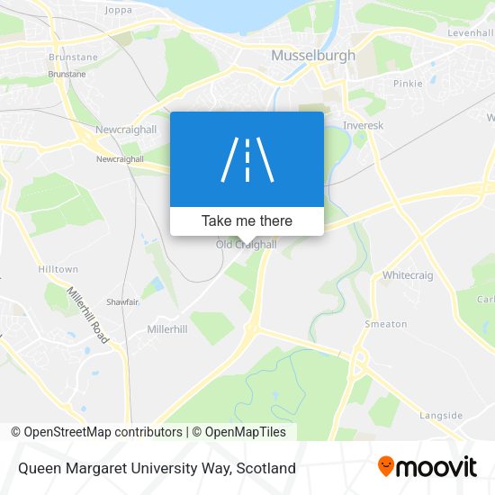 Queen Margaret University Way map