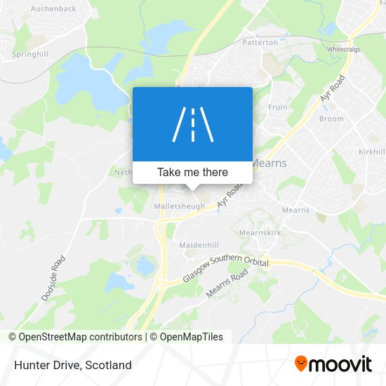 Hunter Drive map