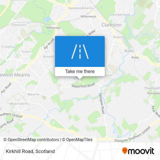 Kirkhill Road map