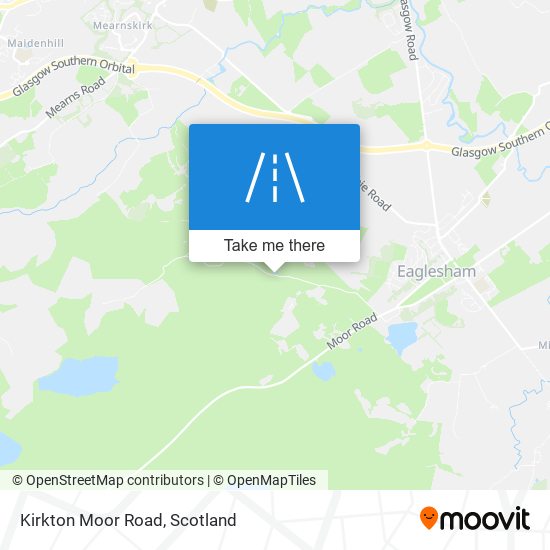 Kirkton Moor Road map