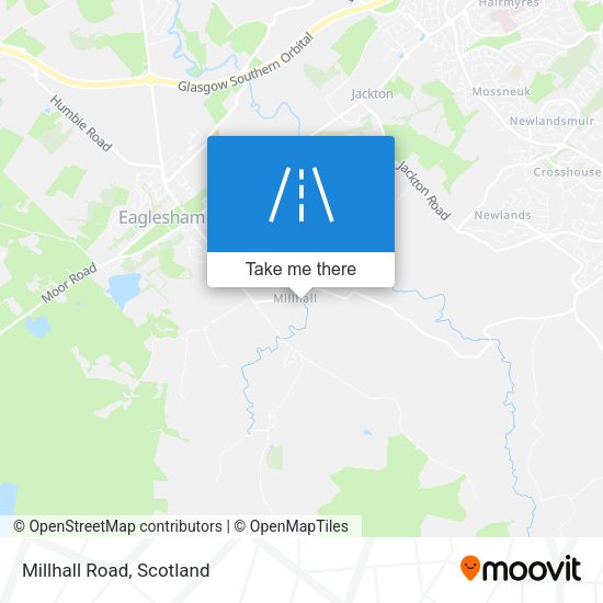 Millhall Road map