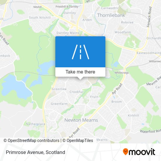 Primrose Avenue map