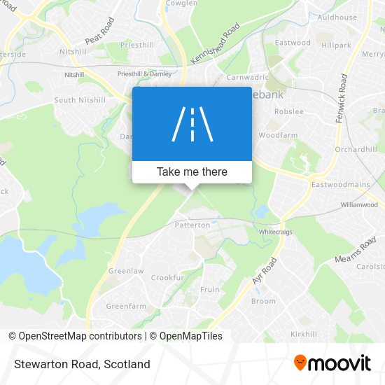 Stewarton Road map