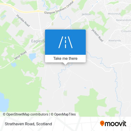 Strathaven Road map