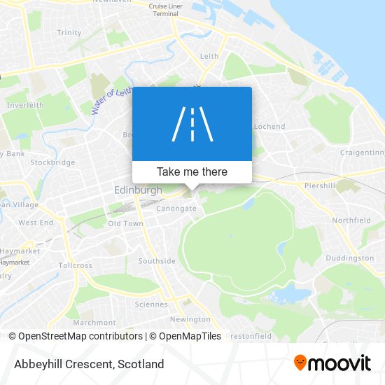 Abbeyhill Crescent map