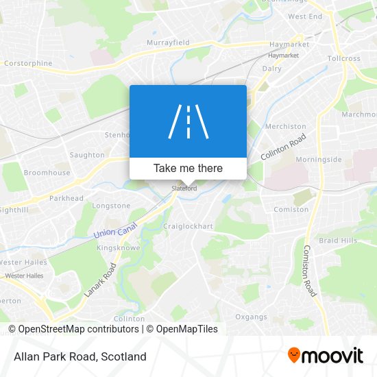 Allan Park Road map