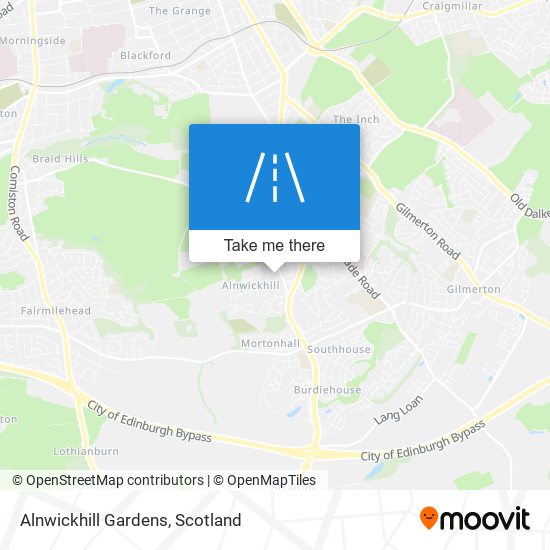 Alnwickhill Gardens map