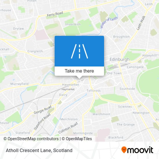 Atholl Crescent Lane map