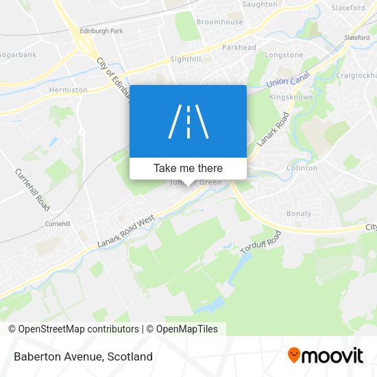 Baberton Avenue map