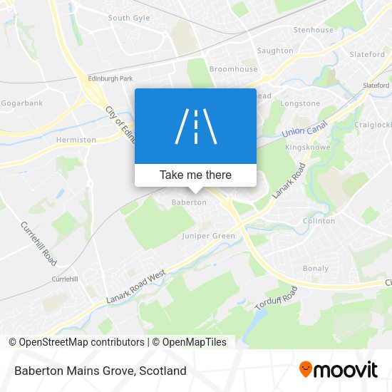 Baberton Mains Grove map