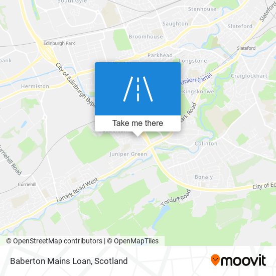 Baberton Mains Loan map