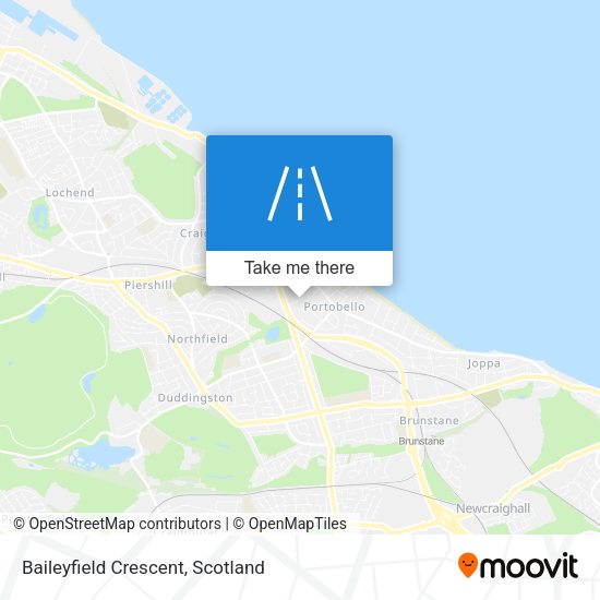 Baileyfield Crescent map