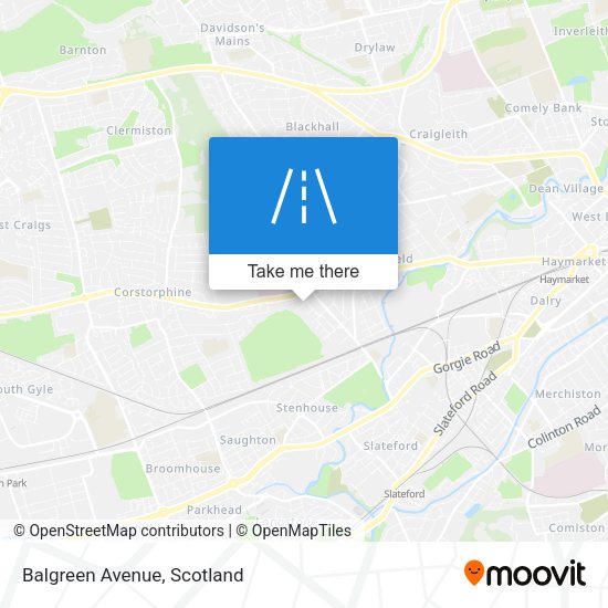 Balgreen Avenue map