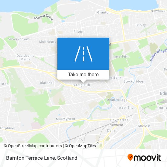 Barnton Terrace Lane map