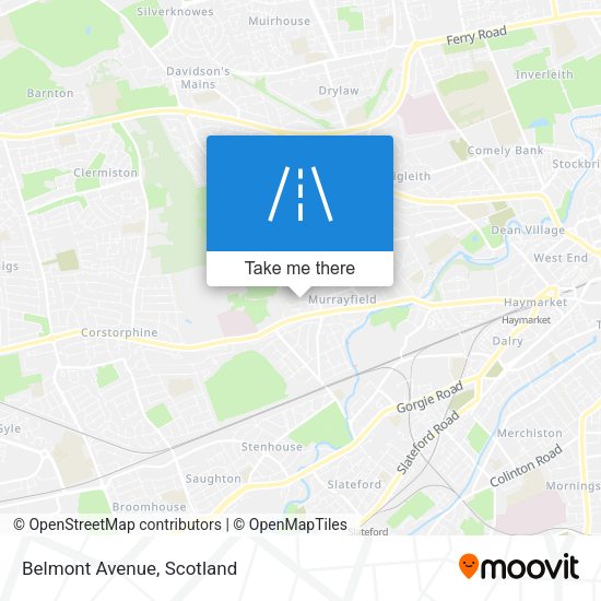 Belmont Avenue map