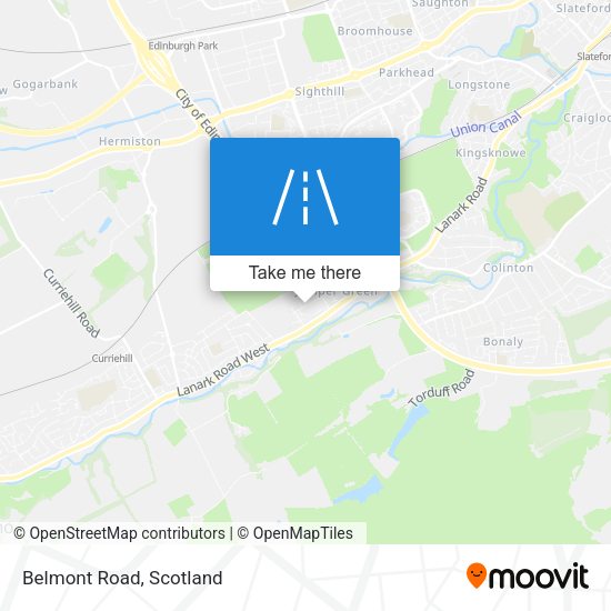 Belmont Road map