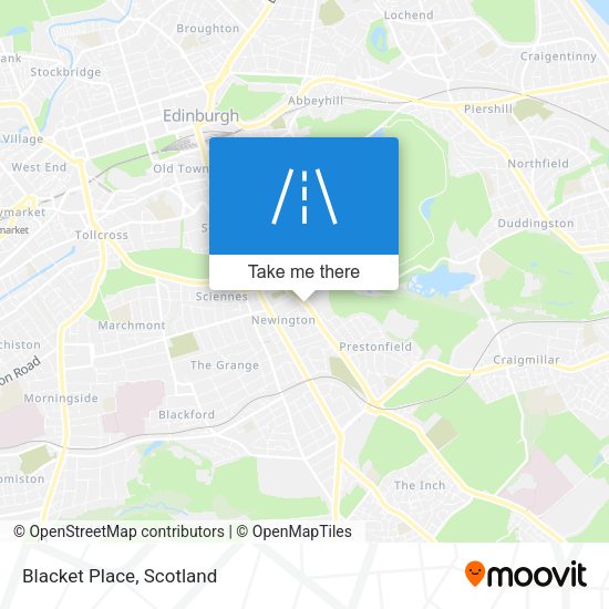 Blacket Place map