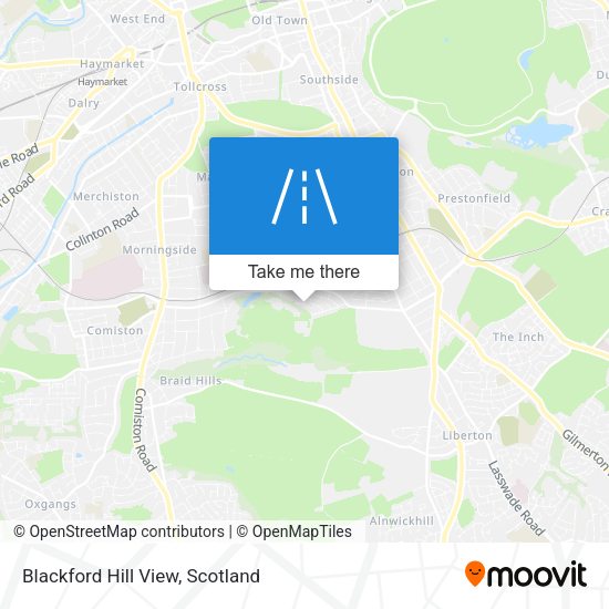 Blackford Hill View map
