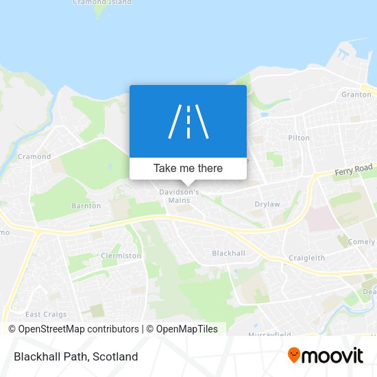 Blackhall Path map
