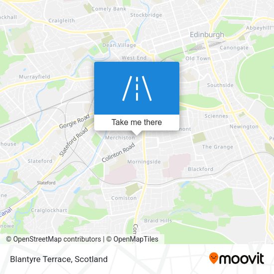 Blantyre Terrace map