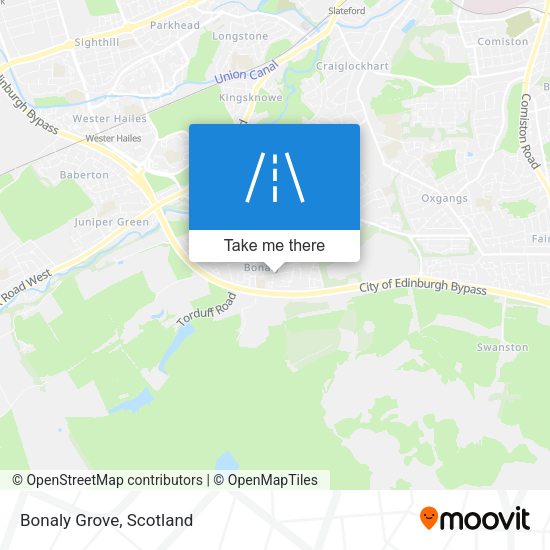 Bonaly Grove map